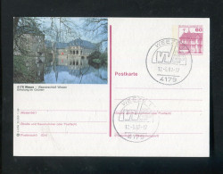 "BUNDESREPUBLIK DEUTSCHLAND" 1986, Bildpostkarte Mit Bildgleichem Stempel Ex "WEEZE" (R1073) - Illustrated Postcards - Used