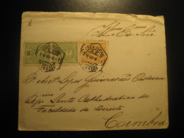 LISBOA 1902 To Coimbra Cancel Slight Faults Cover PORTUGAL - Lettres & Documents
