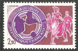 353 France Yv 2302 Région Guadeloupe Dance Danse Tanz MNH ** Neuf SC (2302-1d) - Dance