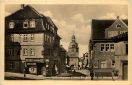 Waltershausen In Thüringen, Hauptstrasse Mit Nikolaustor - Waltershausen