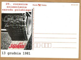 POLAND 2006 NOWY SACZ PO LIMITED EDITION PC: SOLIDARITY 25TH ANNIVERSARY OF ENSLAVEMENT OF POLISH NATION & MARTIAL LAW - Cartas & Documentos