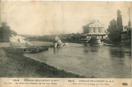 CPA - PERSAN-BEAUMONT - LE PONT DU CHEMIN DE FER SUR L'OISE - Persan