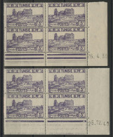 TUNISIE N° 220 2 Blocs Avec Coin Daté Du 26/4/39 Et 26/12/40 Neufs Sans Charnière ** (MNH) TB - Nuovi