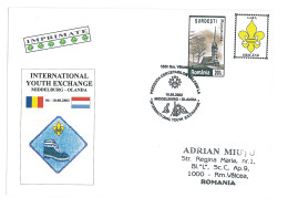 SC 55 - 1330 Scout ROMANIA - Cover - Used - 2002 - Lettres & Documents