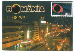 MAX 22 - 6 TOTALE ECLIPSE, Romania - Maximum Card - 1999 - Astrologie