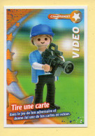 Carte Playmobil N° 2 / Cameraman / VIDEO / Le Monde Du Sport / Carrefour Market - Andere & Zonder Classificatie