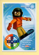 Carte Playmobil N° 91 / Snowboard / Milo / Le Monde Du Sport / Carrefour Market - Other & Unclassified