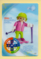 Carte Playmobil N° 88 / 3D / Ski / Lison / Le Monde Du Sport / Carrefour Market - Andere & Zonder Classificatie