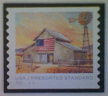 United States, Scott #5687, Used(o), 2022, Flags On Barns, Presort (10¢), Multicolored - Used Stamps