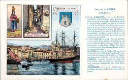 Cpa Publicitaire Pastilles Valda Pub Au Dos Département De La Corse 2A-2B - Ajaccio Calvi Bastia Corté Sartène TB.Etat - Sonstige & Ohne Zuordnung