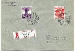 100 - 67 - Enveloppe Recommandée Envoyée De Winterthur  1940 - Timbres  Pro Juventute - Covers & Documents