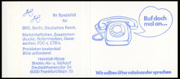 22Iu MH BuS 1980 Buchdruck - Postfrisch - 1971-2000