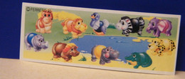 (AB110) CARTINA  KINDER FERRERO ITALIA - SVITATELLI ANIMALI PRIMA SERIE - Instructions