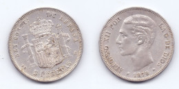 Spain 5 Pesetas 1878 (78) DEM - Monnaies Provinciales