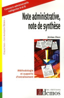 Note Administrative Note De Synthèse (2006) De Jérôme Duez - 18 Ans Et Plus