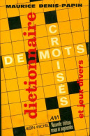 Dictionnaire De Mots Croisés Et Jeux Divers (1976) De M. Denis-Papin - Gezelschapsspelletjes