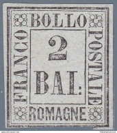 1859 Romagne, Prova Del 2 Baj (P2) EMESSO SENZA GOMMA Certificato Raybaudi - Romagne