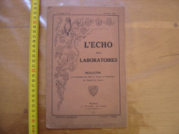 1911 Bulletin L'ECHO Des LABORATOIRES Publicites Jules Richard Microscope - Matériel Et Accessoires