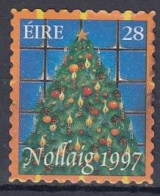 IRELAND 1033,used,falc Hinged,Christmas 1997 - Usati