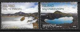 Islande 2012, N°1272/1273 Neufs Tourisme - Nuovi