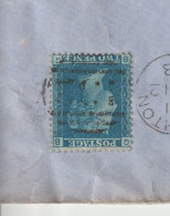 Grande Bretagne -   Bleu. . 1862  Sur Grande Enveloppe. - Storia Postale