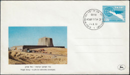 Israël 1961 Entier Postal Enveloppe Illustrée. Recherche Nucléaire Dans La Vallée Naḥal Soreq - Atom