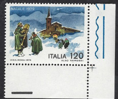 Italia, Italy, Italien, Italie 1979; Paesaggio Con Neve, Landscape With Snow, Neige; Angolo, Corner Stamp. - Climat & Météorologie