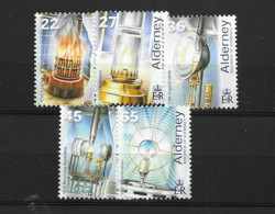 2002 MNH Alderney MI 194-98 Postfris** - Alderney