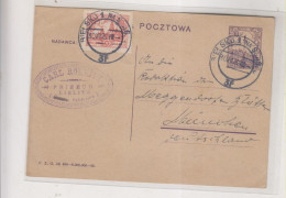 POLAND 1926 BIELSKO  Postal Stationery To Germany - Briefe U. Dokumente