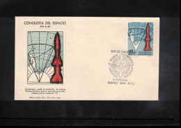 Argentina 1966 Space/ Weltraum Conquest Of Space FDC - América Del Sur