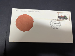 13-4-2024 (1 X 49) Australia - 1979 - 125th Anniversary Of Railway In Australia (2 Covers) - Ersttagsbelege (FDC)