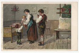 1389 -  Couple Et Enfants - E. Döcker Jr - Doecker, E.