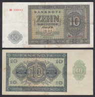 DDR 10 Mark 1948 Ro 343b F/VF (3/4) Serie BE     (28123 - Other & Unclassified