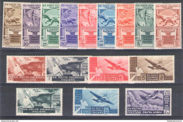 1933 COLONIE ITALIANE Cinquantenario Eritreo N. 23/31 + PA 15/21 MNH/** - Algemene Uitgaven