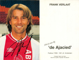 Fußball-Autogrammkarte AK Frank Verlaat Ajax Amsterdam 99-00 Austria Wien Sturm Graz Werder Bremen Auxerre KNVB Haarlem - Authographs