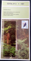 Brochure Brazil Edital 1997 03 Urban Birds Fauna Bird Without Stamp - Storia Postale