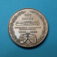 Medaille 100 Jahre Fröhlich & Klüpfel Maschinenbau Vz (BB017/18/19 - Non Classés