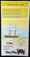 Brochure Brazil Edital 1998 22 Maritime Mail Without Stamp - Lettres & Documents