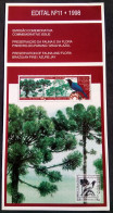 Brochure Brazil Edital 1998 11 Preservation Fauna Flora Araucaria Bird Without Stamp - Storia Postale