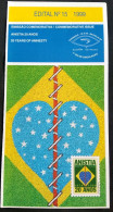 Brochure Brazil Edital 1999 15 Amnesty Without Stamp - Storia Postale