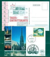 Autriche Entrée Wipa 2000 + Carte Postale Commémo TB - Brieven En Documenten