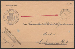 L. Entête "Armée Belge" En S.M. (Service Militaire) Franchise - Càd POSTES MILITAIRES BELGIQUE 34/19 I 1940 - Cachet "Ar - Brieven En Documenten
