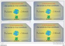 4  USATE   €. 2,50  -  31.12.2004  PULIAMO  IL  MONDO  -  QUESTE. - Public Practical Advertising