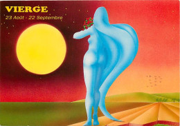 Astrologie - Vierge - Femme Nue Aux Seins Nus - Illustration C Bevillard - CPM - Carte Neuve - Voir Scans Recto-Verso - Astrologie