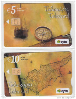 CYPRUS - 50 Years Cyprus Republic, Collector"s Cards No 20-21, Tirage 500, 11/10, Mint - Cyprus