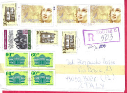 BULGARIA - RACCOMANDATA PLURIAFFRANCATA DA RUSSE - 1997 - PER L'ITALIA - Storia Postale
