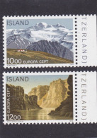 Islande 1986. Cat.Yvert N° 601/602 **. Europa, Protection De La Nature - Ungebraucht