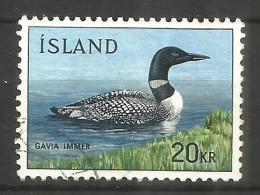 Iceland 1967 , Used Stamp Michel # 408  Bird - Gebruikt