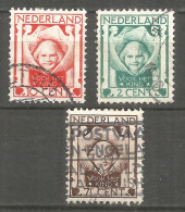 Netherlands 1924 Year, Used Stamps Mi.# 143-45 - Usados