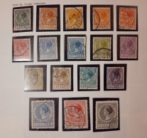 Netherlands 1924 Year, Used Stamps Mi.# 151-63, 167-70  - Gebraucht